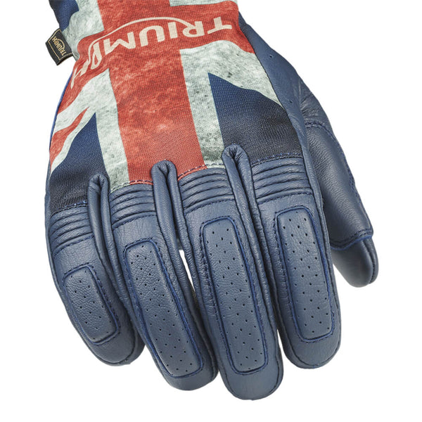 Triumph Jack Gloves Blue Red Bone Laguna Direct - Main Image