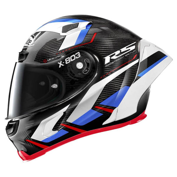 X-Lite X-803 RS Ultra Carbon Motormaster Helmet Carbon / White / Blue / Red
