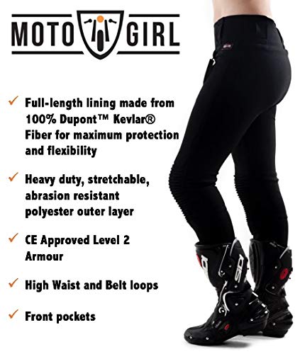 MotoGirl Kevlar Ribbed Leggings