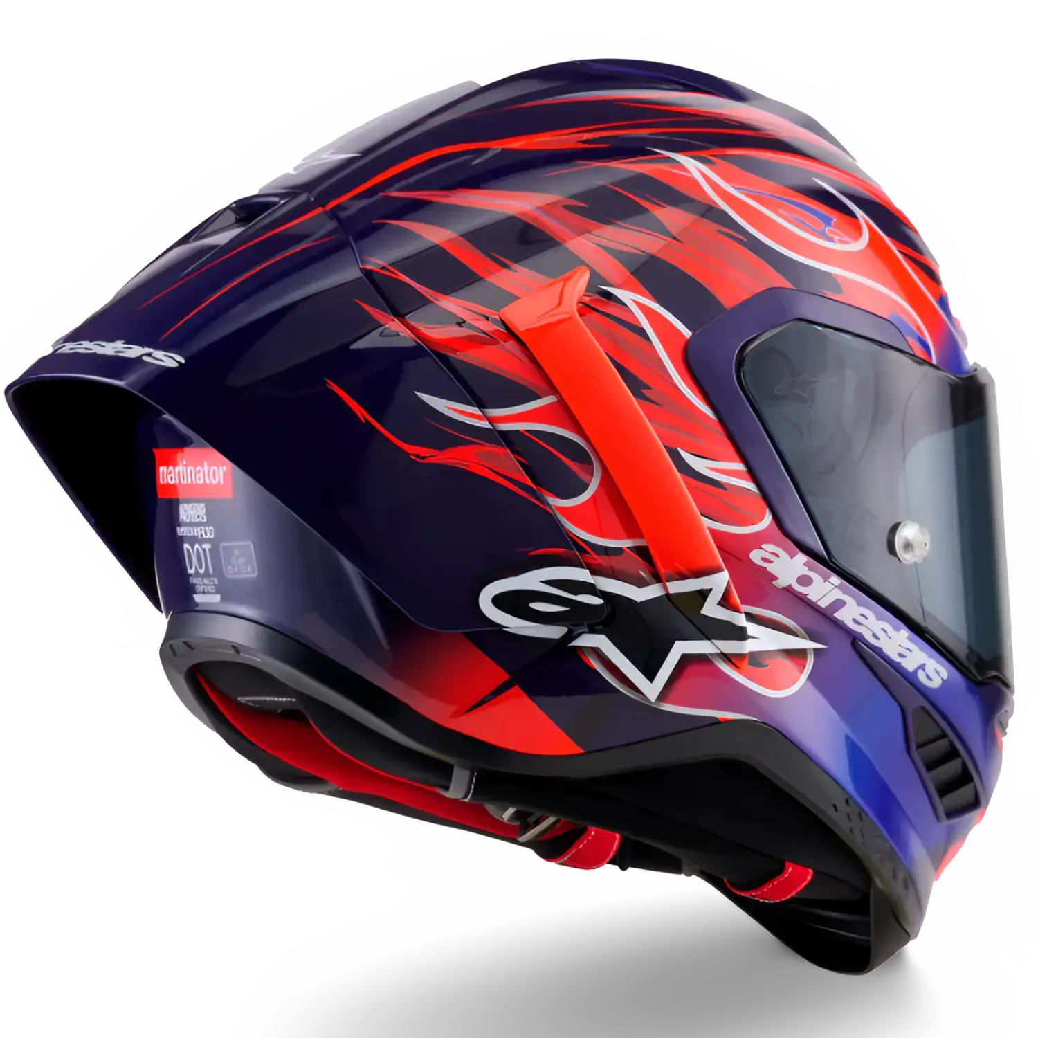 Alpinestars Supertech R10 Flyte Helmet Purple / Red / Glossy | Laguna ...