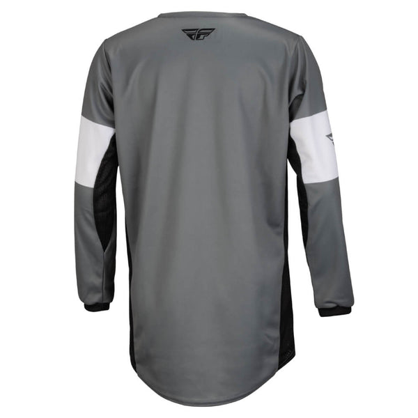 Fly Kinetic Khaos Youth Motocross Jersey Grey / Black / White | Laguna ...