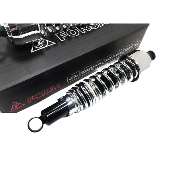 Forsa Twin Shock Type 1 Black / Chrome 335mm - Dual Spring | Laguna Direct