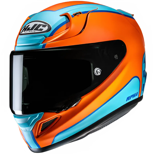 HJC RPHA 12 Respon MC27SF Blue/Orange Motorcycle Helmet | Laguna Direct