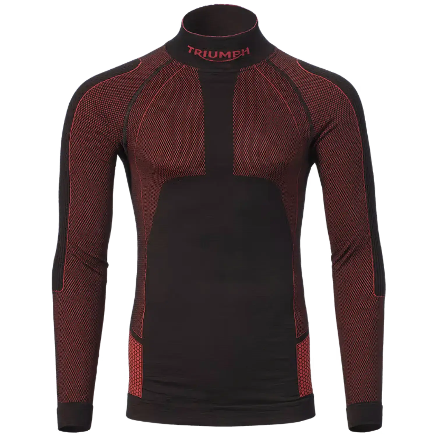 Triumph Merino Wool Motorcycle Base Layer Top Red/Black | Laguna Direct