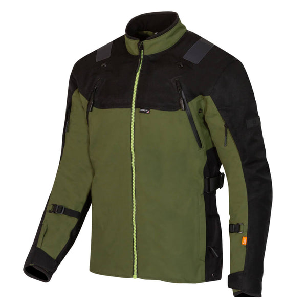 Merlin Navar Laminated D3O Explorer Jacket Black / Dark Green | Laguna ...