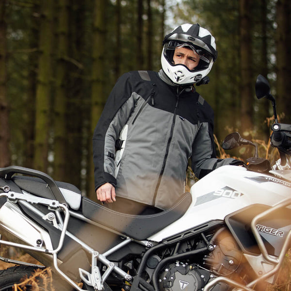 Merlin Navar Laminated D3O Explorer Jacket Black / Grey | Laguna Direct