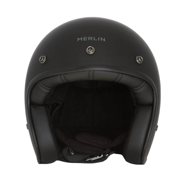 Merlin Blackbird Jet Helmet Matt Black – Laguna Direct