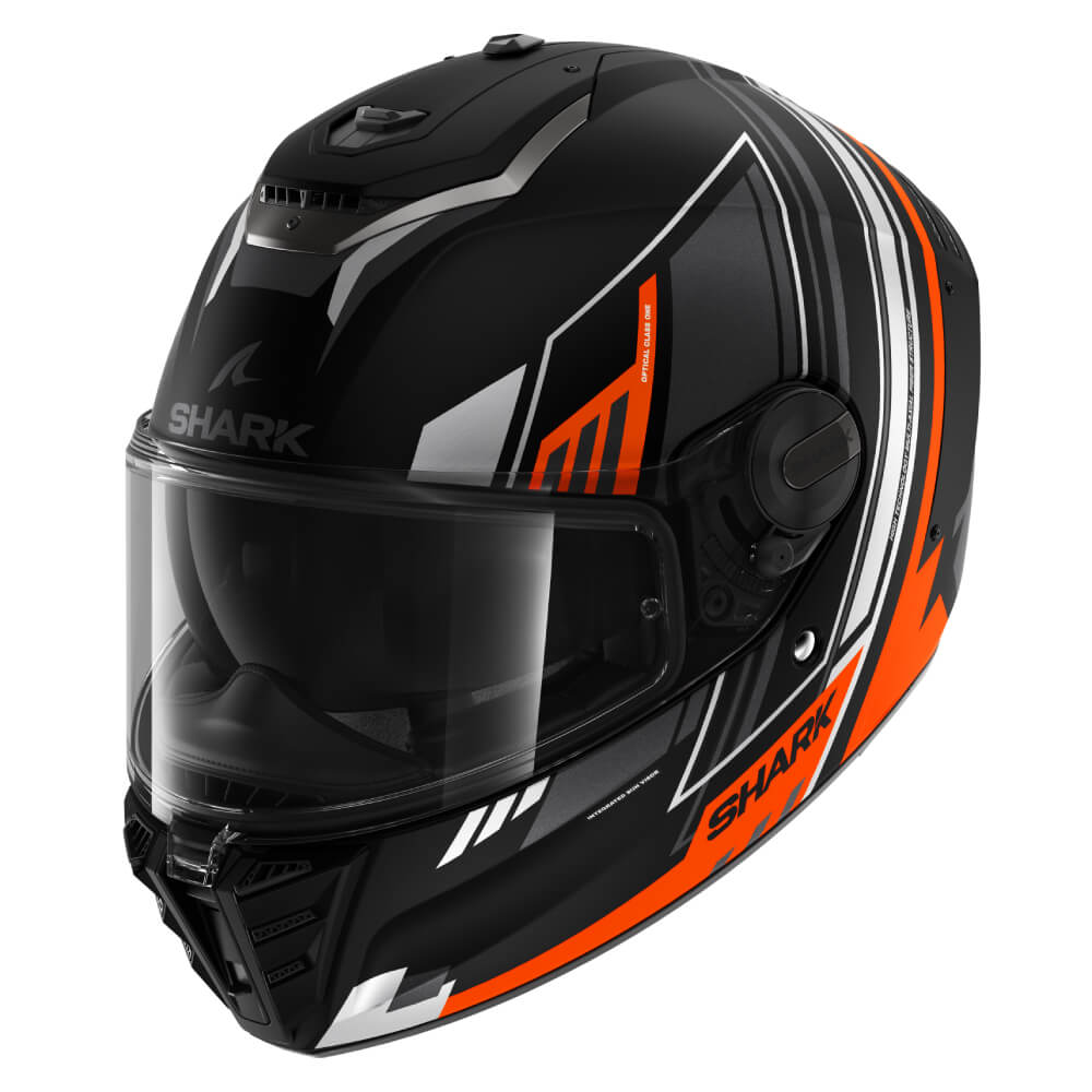 Shark Spartan RS Helmet Byhron Matt Black Orange Laguna Direct
