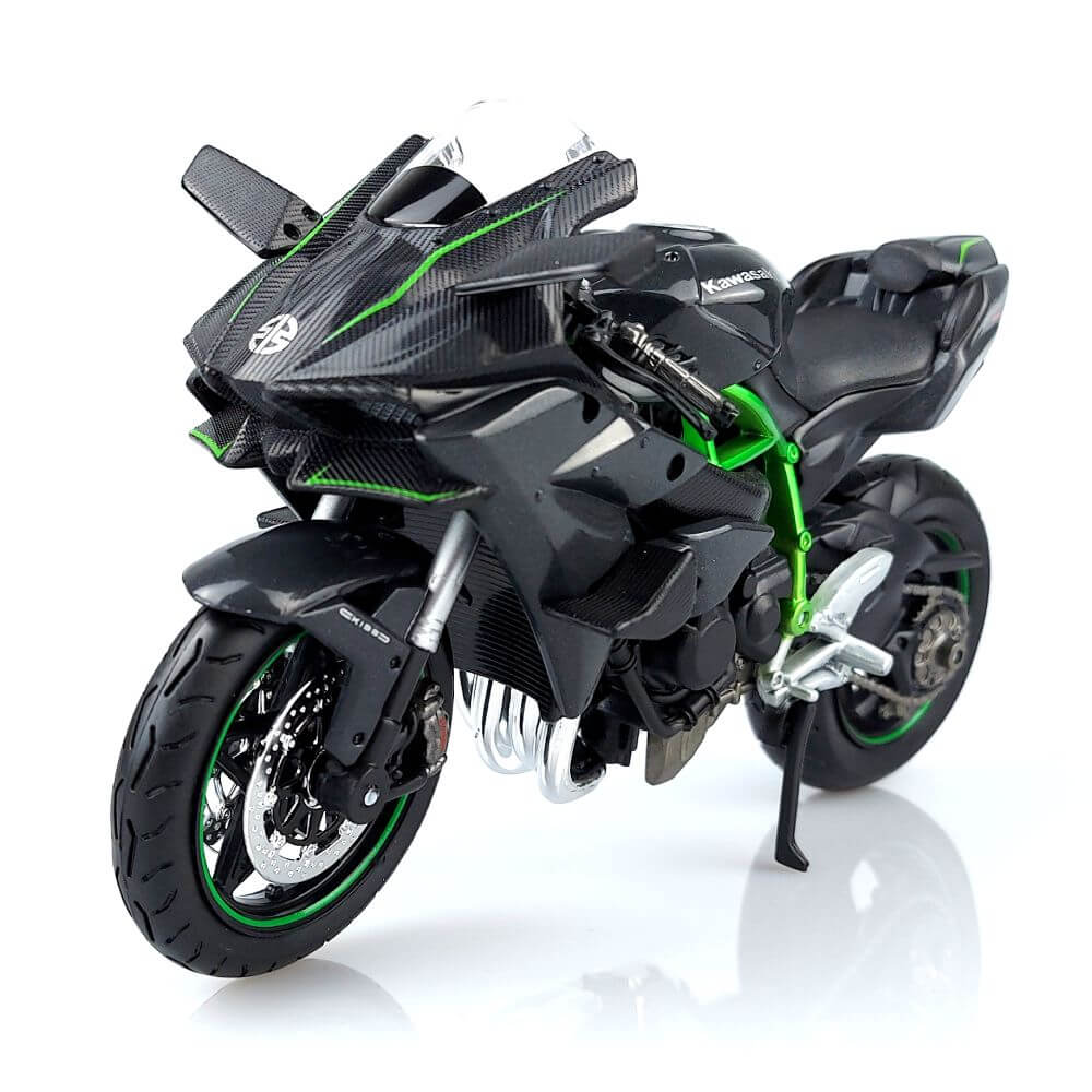 Modellino Kawasaki Ninja H2R Scala 1:12 - Moto Da Collezione Con Sospensione - Foto 4