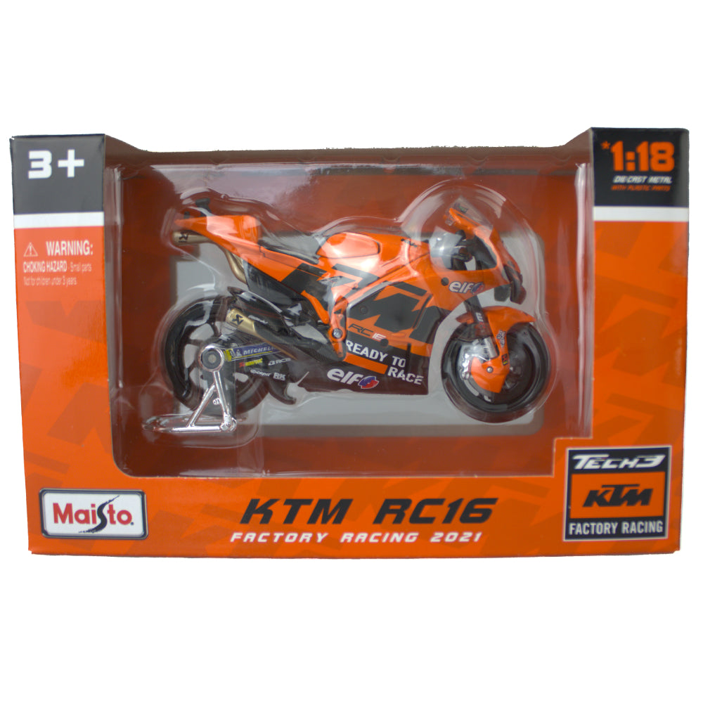 KTM RC16 Tech3 Factory Team #9 Petrucci Motorcycle 1:18 Scale Model –  Laguna Direct