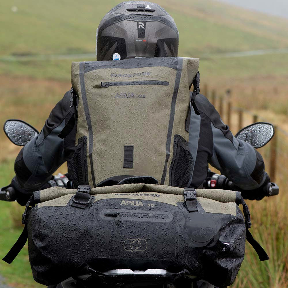 Oxford B25 all weather backpack - Motorcycle Luggage from Custom Lids UK