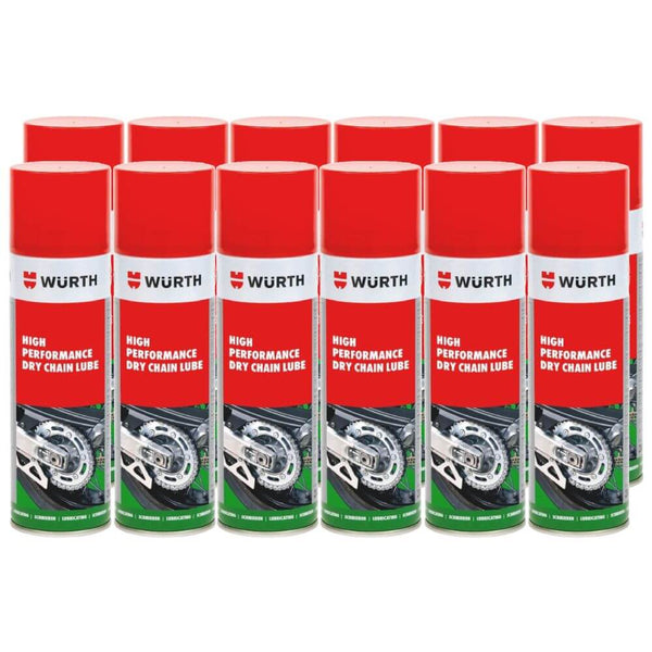 Wurth High Performance Dry Chain Lube (500ml) (x12) Laguna Direct