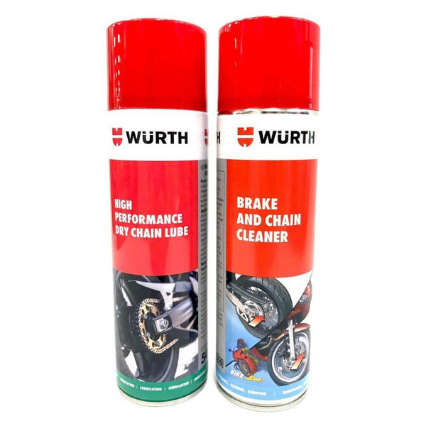 Wurth Performance Dry Chain Lube And Brake And Chain Cleaner 500ml